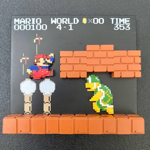 Nintendo Japan Super Mario Bros. DotGraphics Stage / Level Figure World 4-1 - Picture 1 of 4